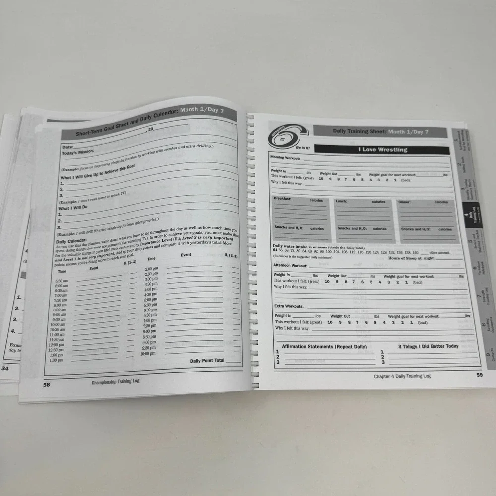 Championship Training Log‎ Book for Wrestling by Mike Clayton
